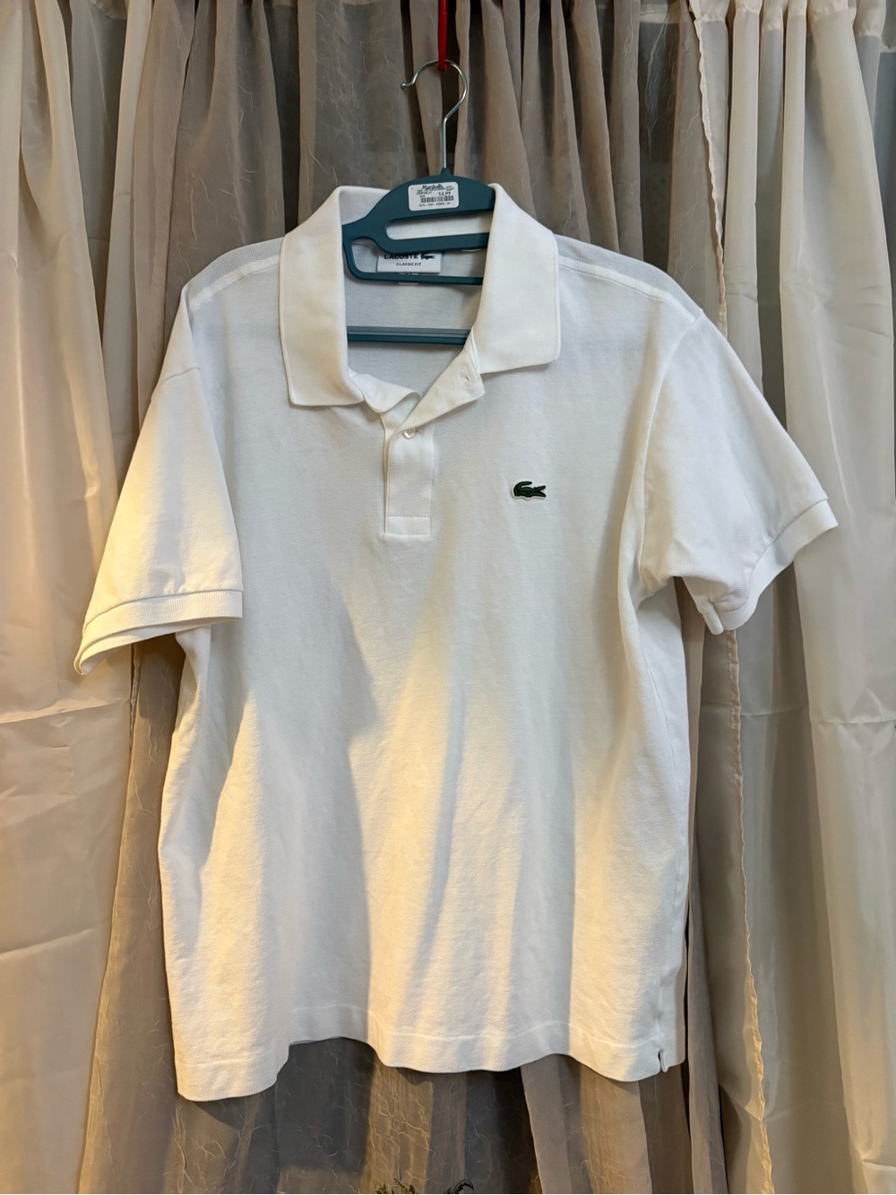 Lacoste White Mens polo